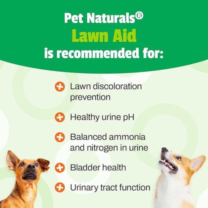Pet Naturals Lawn Aid Soft Chews for Dogs, Urine Neutralizer, Prevent Lawn Burn and Maintain Green Grass, Bladder and Urinary Tract Support, Chicken Flavor, 60 Count