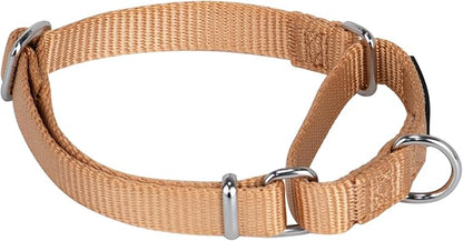 Hyhug Martingale Collar for Dogs Small Clay |Escape - Proof Heavy Duty Nylon Durable No Buckle, Ideal for Training & Daily Walks