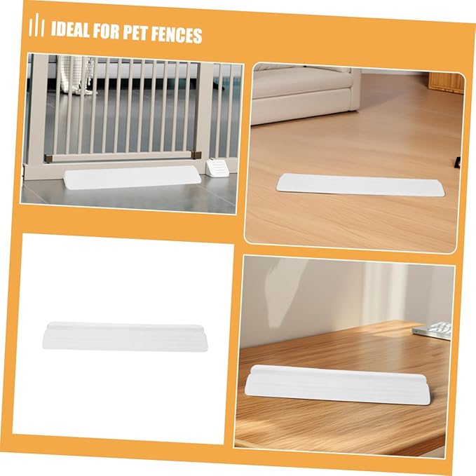 Milisten 2pcs Fence Skirt Board Stair Gate Boy Girl Gate Accessories Corner Protector Guards Boy Girl Safety Pets Reinforcement Floor Height Ramp Transition Height Strip