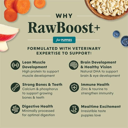 Instinct RawBoost Puppy, Natural Dry Dog Food with FreshDried Raw, Whole Grain Recipe - Real Chicken & Brown Rice, 20 lb. Bag