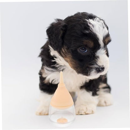 PET Nursing Bottle Kit Silicone Feeding Squeeze Milk Bottle for Kittens Puppies and Small Animals 100% Food-Grade Material Easy to Clean for Newborns