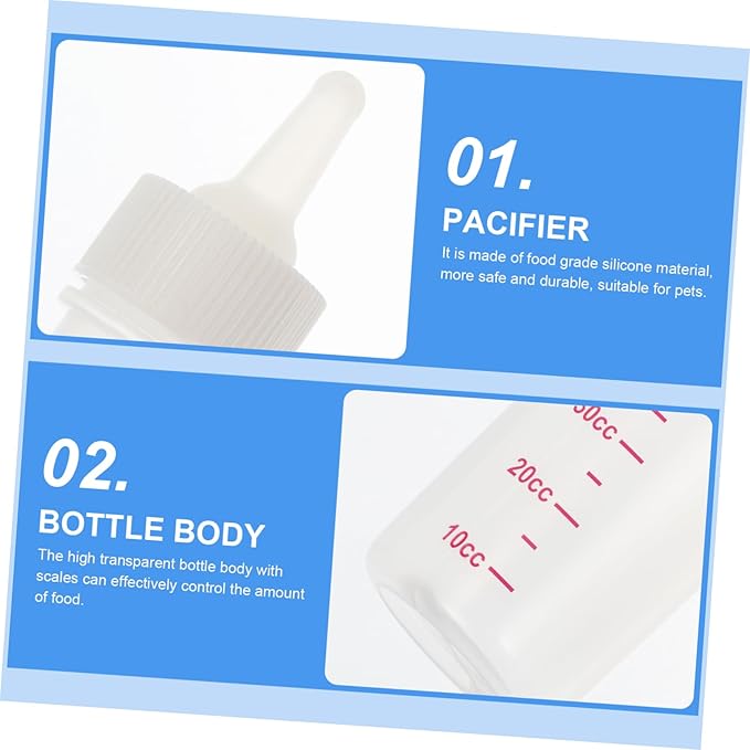 NOLITOY Pet Nursing Feeders Dog Cat Kitten Feeding Bottle Milk Replacer Cat Supplies