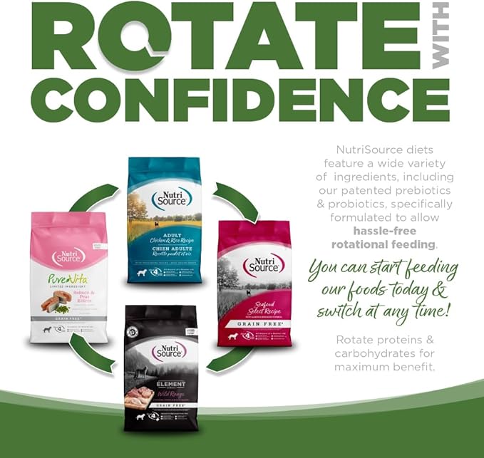 NutriSource Pure Vita Duck & Cranberry Dog Food, 4LB