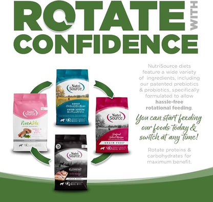 NutriSource Pure Vita Duck & Cranberry Dog Food, 4LB