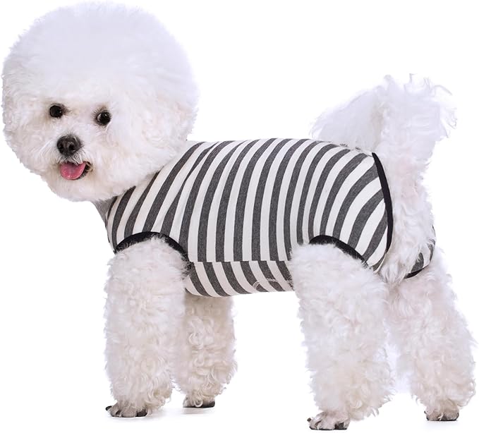 Coppthinktu Dog Surgery Recovery Suit for Dogs Cat Dog Onesie, Dog Recovery Suit Female for Small Medium, Pet Surgical Neuter Post-Surgery Suit E-Collar Alternative Anti Licking Abdominal Wounds