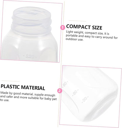 2pcs Kitten Milk Bottle Cat Nursing Bottles for Small Pets Puppy Feeder Safe Material Compact Portable