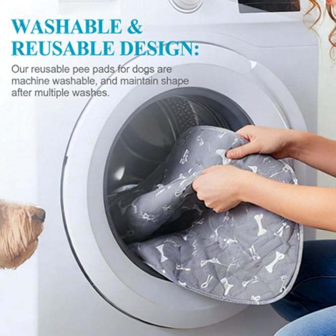 Puppy Pads with Pheromones, S/M/L Washable Pee Pads for Dogs, Highly Absorbent Leak-Proof
