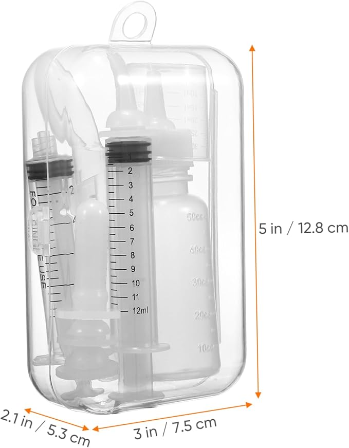 Toyvian PET Nursing Set Bottles and Brushes for Newborn Animals Includes Small Animal Milk Bottles and Feeding Tools for Puppies and Kittens