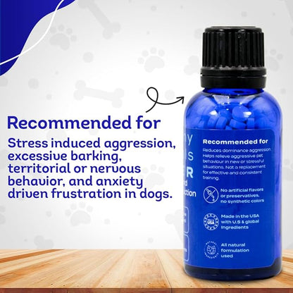 HA4E - Calming Tablets for Stressed and Aggressive Dogs - Reduce Dog Aggression & Promote Relaxation - All-Natural, Homeopathic Remedy - 300 Tablets
