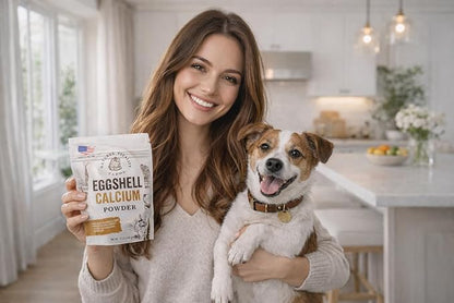 8 oz Pure U.S.A. Eggshell Powder for Dogs/Cats, Finely Ground, Calcium Supplement