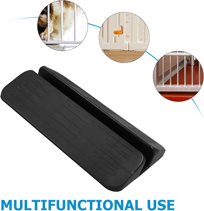 BESPORTBLE Gate Ramp Accessories Sturdy Kick Pedal for Doorway Safety Indoor Cat Door Guardrail Easy Installation for Pet Gates Versatile Black Design for Stairway Protection