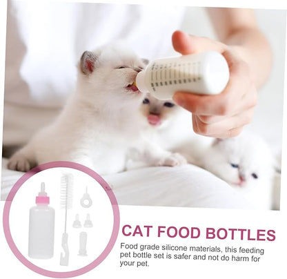 Abaodam Pet Bottle Puppy Feeder Dog Cat Milk Feeding Bottle Reusable Nursing for Small Pet Supply