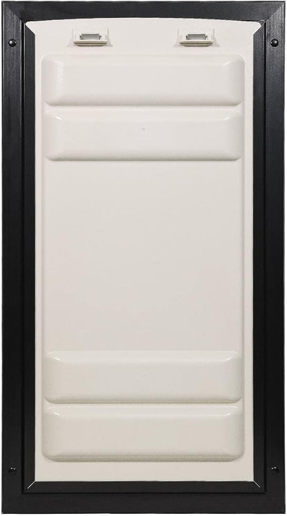 Endura Flap Giant Dog Door for Doors | Designed for Big & Tall Dog Breeds | Insulated Flap for Energy Efficiency | Weather-Resistant & Secure Aluminum Frame | Black, Extra Large, Double Flap