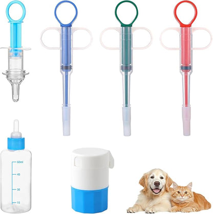 6Pcs Dog Cat Pill Pusher, Feline Pill Pockets Popper Pill Pusher for Cat Dog, Pet Piller Rush Poppers Pet Feeder for Animals, Gifts for Animals Lover