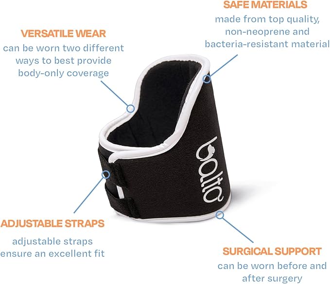 Balto Neck Eco Soft Recovery Collar for Dogs – E-Collar Alternative for Post-Surgery, Allergy Relief & Wound Protection – Adjustable, Breathable, Washable Cone – Vet-Approved (Extra Extra Small)