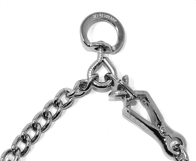 Herm Sprenger Dog Training Collar with Quick Release Buckle Ultra-Plus Chrome Plated Steel Training Collar Made in Germany 2.25mm x 16in Small