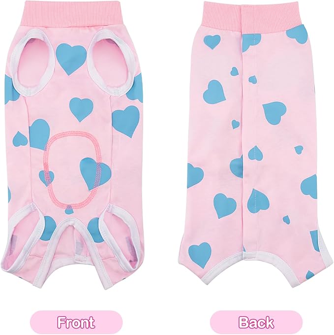 Coppthinktu Recovery Suit for Dogs After Surgery, Dog Onesie Surgery Recovery Suit for Female Spay, Soft Surgical Pajamas Bodysuits for Puppy to Prevent Licking Dog Cone Alternative