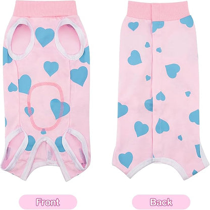 Coppthinktu Recovery Suit for Dogs After Surgery, Dog Onesie Surgery Recovery Suit for Female Spay, Soft Surgical Pajamas Bodysuits for Puppy to Prevent Licking Dog Cone Alternative