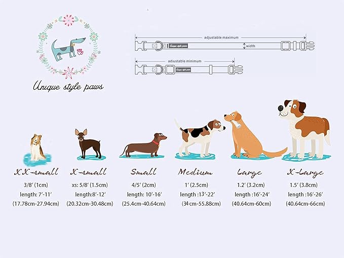 Unique style paws Independence Day Dog Collar Metal Buckle Hat Shark Collar Gift Durable Cute Collar for Small Medium Large Boys Girls Dogs