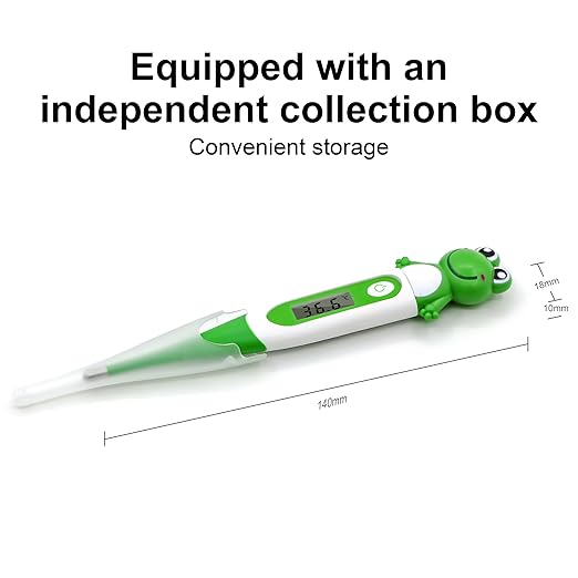 Digital Thermometer for Adults & Kids, Cartoon Design Oral Thermometer for Babies, Accurate Body Temperature Reading in 60 Seconds,with Fever Alert Sound Feature (1)