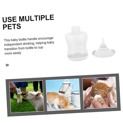 COLLBATH Pet Feeding Bottle Nursing Bottle for Small Pets for Kittens Puppies Newborn Animals Leak Design Easy to Lightweight Portable Milk Feeder