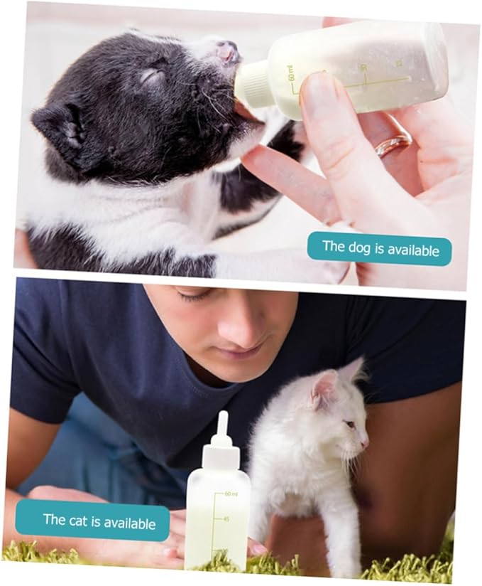 BESPORTBLE 6sets Pet Nursing Bottle Milk Feeding Bottles for Pets Safe Material Portable Design for Cats and Dogs Easy Scale for Precise Feeding