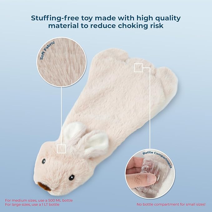 Best Pet Supplies Squeaky Dog Toys with Soft Durable Fabric for Small, Medium and Large Pets Interactive Toy for Indoor Play, Supports Active Biting and Play - Hare, Pig, Small