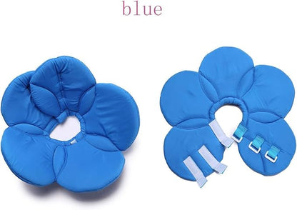 Dogs Cats Medical Grooming Pet E-Collar Recovery Remedy Protective Dog Lick Caught Soft Sponge Adjustable Postoperative Kit for Small and Medium Dog (Blue, L (neck's Girth 12.6" to 13.3"))