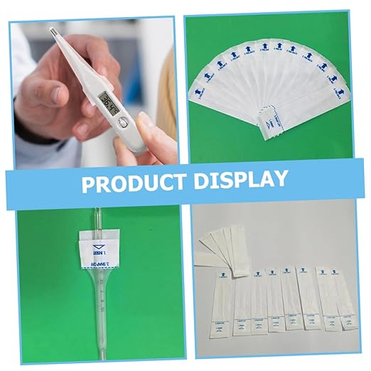 100pcs Mom Thermometer Cover Probe Protective Sleeves for Boys and Girls Digital Thermometer Sanitary Paper Covers