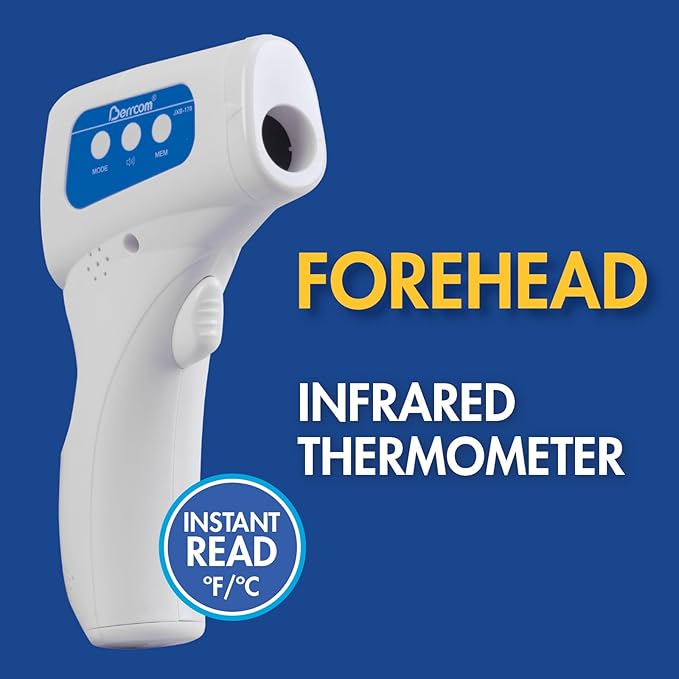 Veridian Handheld Fahrenheit/Celsius Non-Contact Thermometer LCD Display 09-178