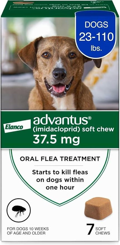 Advantus Dogs Fast Acting Oral Flea Treatment Soft Chewable 23 - 110 lbs. | 7 ct.