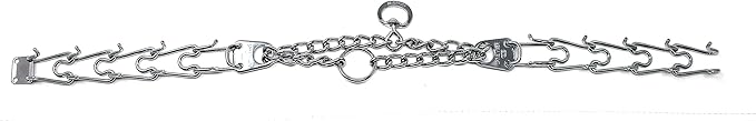Herm Sprenger Prong Dog Training Collar Ultra-Plus Chrome Plated Steel Pet Pinch Collar No-Pull Collar for Dogs Anti Pull Training Collar Made in Germany 4mm x 25in Large