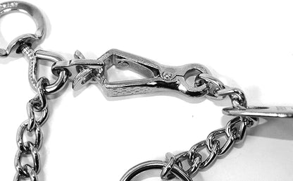 Herm Sprenger Dog Training Collar with Quick Release Buckle Ultra-Plus Chrome Plated Steel Training Collar Made in Germany 2.25mm x 16in Small
