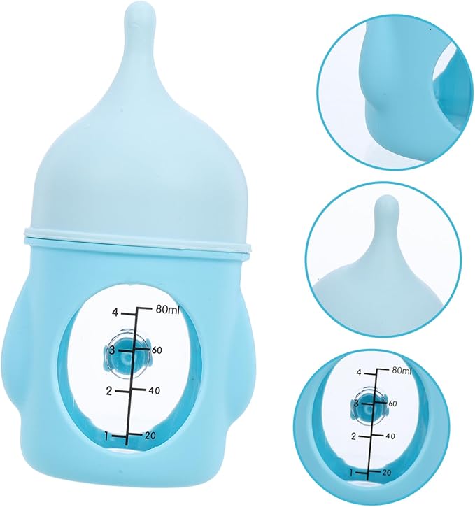 Kitten Milk Bottle Newborn Puppy Feeding Bottle Scale for Animals Nipple