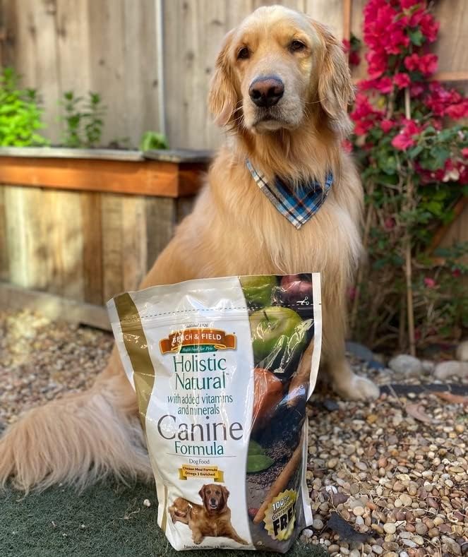 Bench & Field Holistic Natural Adult Dry Dog Food, Chicken Meal and Brown Rice Recipe 6.6 lb Bag (Pack of 1)