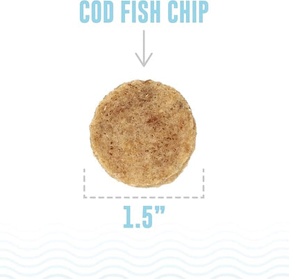 Icelandic+ Fish Chips: Cod - 2.5oz Bag, Dog Treats, Pure Wild-Caught & Air-Dried, Single Ingredient Crunchy Pet Snacks, Just The Fish Nothing Else