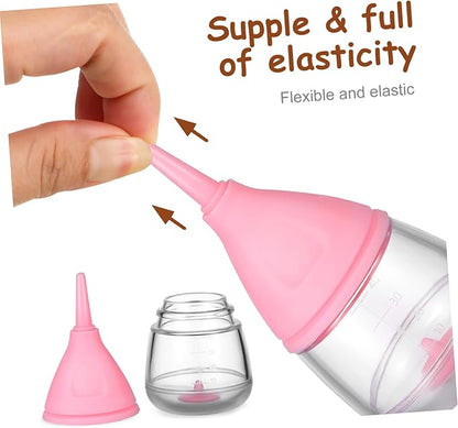 WOONEKY Silicone Nursing Bottles for Puppies Kitten Newborn Puppy Feeding Supplies Dog Bottles Milk Cleaning Brush