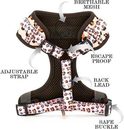 No Pull Dog Harness and Leash Set, Adjustable and Soft Padded Dog Vest Harness for Small Medium Large Dogs