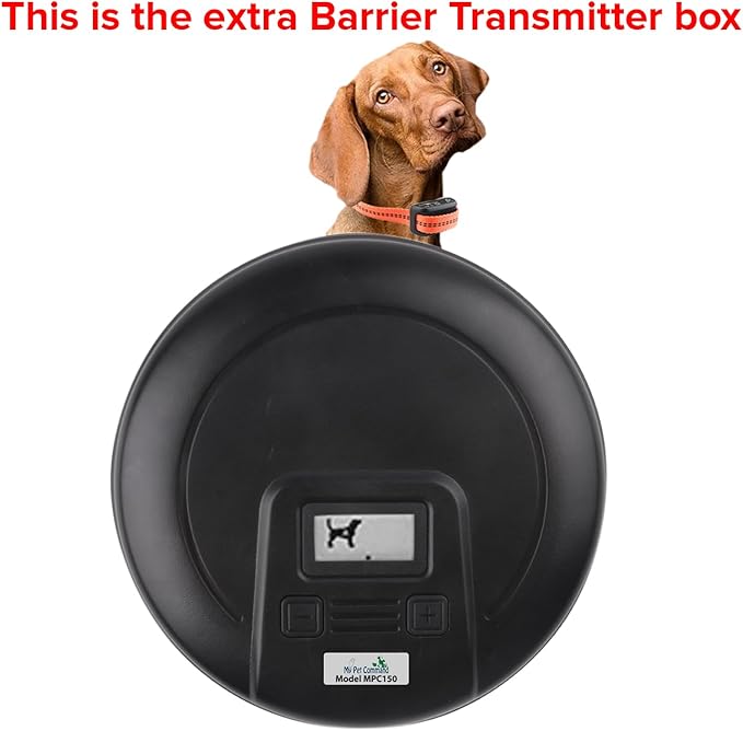 My Pet Command, Indoor Pet Barrier Adjustable Range, Static Tone Correction, Hidden Fence for Dogs Containment Collar, Wireless Pet Gate Keeps Areas Off Limits, Rechargeable Collars Extra Barrier only
