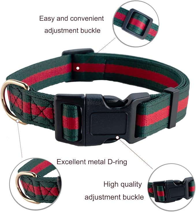 Premium Dog Collar and Leash,Safety and Durable Pet Collars Leashes,Luxury Fashion Dog Collar Gift Set for Medium Dogs