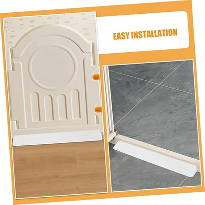 Milisten 2pcs Fence Skirt Board Stair Gate Boy Girl Gate Accessories Corner Protector Guards Boy Girl Safety Pets Reinforcement Floor Height Ramp Transition Height Strip