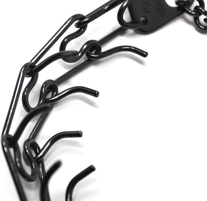 HS Herm. SPRENGER Germany Black Stainless Steel Prong Dog Training Collar Ultra-Plus Pet Pinch Collar No-Pull Collar for Dogs Anti Pull Training Collar Made in Germany 2.25mm x 16in Small