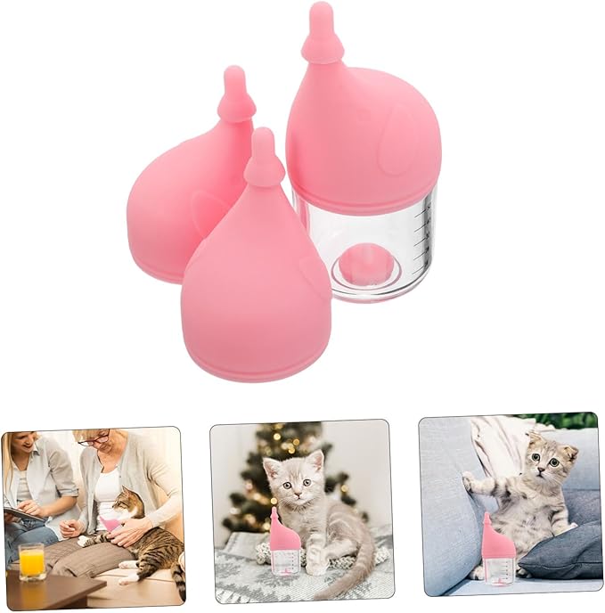 TOYANDONA Pet Nursing Bottle Kitten Bottle for Newborn Puppies and Kittens Cat Milk Feeder Soft Nipple Easy to Clean and Carry