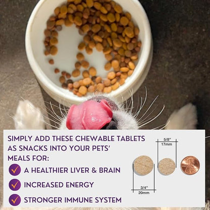Comprehensive Liver Supplement (2 Pack - 60ct), Combining Same, SPC, Silybin A+B, Gluathione, Chew Tabs for Dogs 30Ct (2X Small - Medium)
