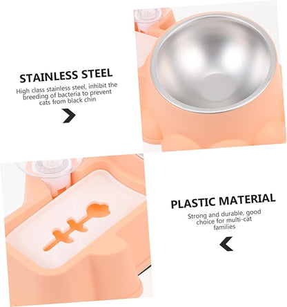 Milisten Multifunctional Pet Feeding Bowl Dog Food Dispenser Water Container Simple Design for Home Use for Feeding and Hydration Needs Easy to and Safe for Pets