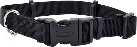 Coastal Pet SecureAway Collar Protector for Flea Collars - Adjustable pet Accessory - Protective Flea Collar for Dogs & Puppy - Black - 1" x 14-20"