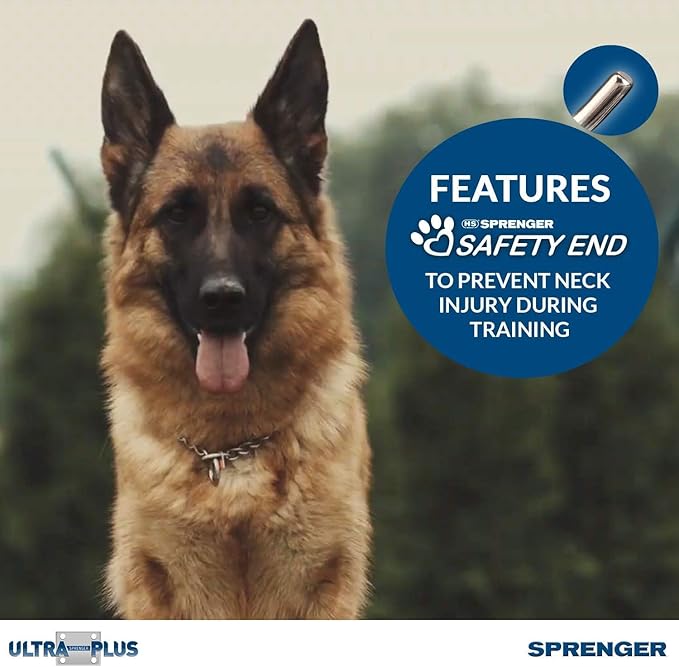Herm Sprenger Pet Supply Imports Chrome Plated Training Collar with Quick Release Snap for Dogs, Medium, 3.0mm, 21-Inch