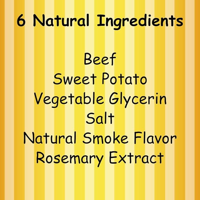 Beef and Sweet Potato Dog Treats, Soft Chicken Jerky for Small and Large Breeds, Naturally Healthy, Made in The USA (5 oz)