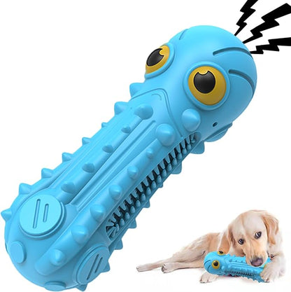 ZIKATON Dog Squeaky Toys for Aggressive Chewers, Durable Chew Toys for Large Medium Breed Dog, Dog Toys, Tough Durable Dogs Toys with Natural Rubber