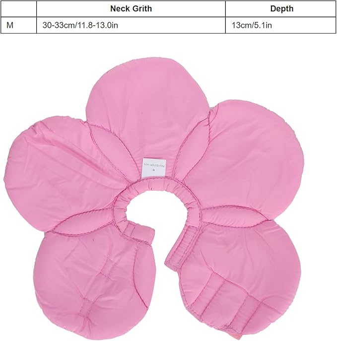 Dog Cone Collar, Wound Healing Protective Cone Surgery Recovery Collars Dog Donut Collar After Surgery Elizabethan Collar for Dogs Adjustable Soft Neck Cone for Small Pet (M)